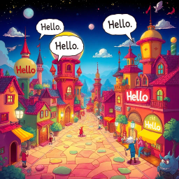 Whose Hello Is It Anyway? - Text-based game