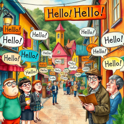 Whose Hello Is It Anyway? - Text-based game