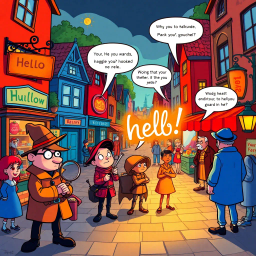 Whose Hello Is It Anyway? - Text-based game