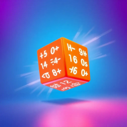 Spinning Math Cube - Text-based game