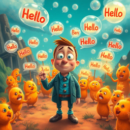 Whose Hello Is It Anyway? - Text-based game