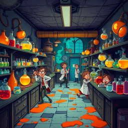 Whose Lab Is It Anyway? - Text-based game