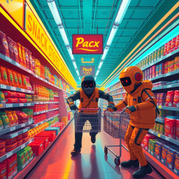 Pixel Checkout: A Grocery Showdown - Text-based game