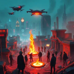 RaptorCast: The Great Signal Fire - Text-based game