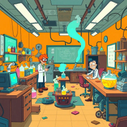 Whose Lab is it Anyway? - Text-based game