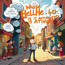 Whose Hello Is It Anyway? - Text-based game