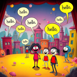 Whose Hello Is It Anyway? - Text-based game