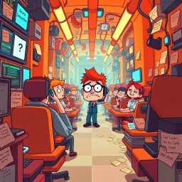 Tech-Tastrophe: Call of the Waiting Queue - Text-based game