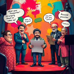 Whose Lines Are They Anyway? - Text-based game