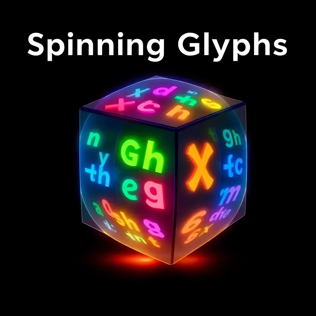 Spinning Glyphs