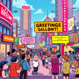 Mirthful Mayhem: Whose Hello Is It Anyway? - Text-based game