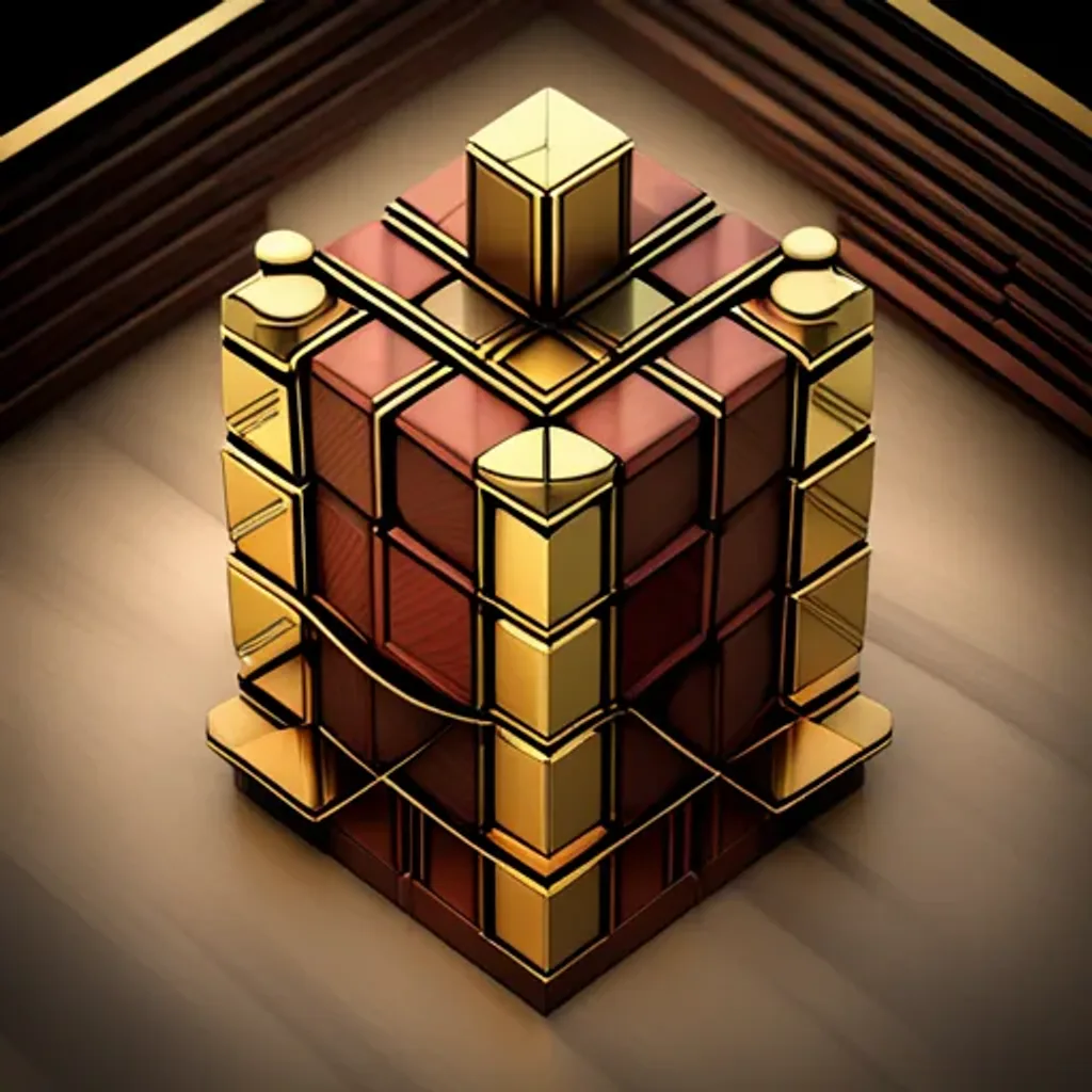 Spinning Glyph Cube