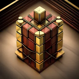Spinning Glyph Cube