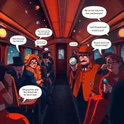 Murder on the Comet Express - Text-based game