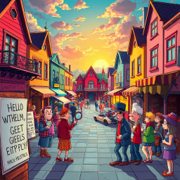 Whose Hello Is It Anyway? - Text-based game