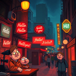 Whose Hello Is It Anyway? - Text-based game