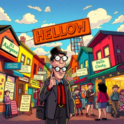 Whose Hello is it Anyway? - Text-based game