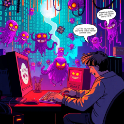 Haunted Byte: Who's This? - Text-based game