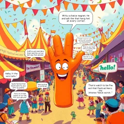 Mirthful Mayhem: Whose Hello Is It Anyway? - Text-based game