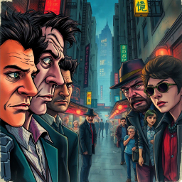 Whose Face is It Anyway? - Text-based game