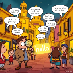 Whose Hello Is It Anyway? - Text-based game