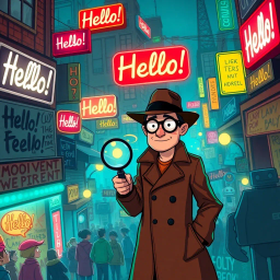 Whose Hellos Are These, Anyway? - Text-based game