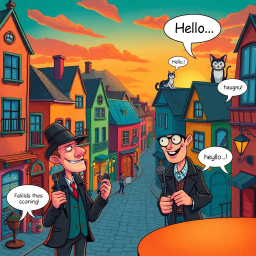 Whose Hello Is It Anyway? - Text-based game