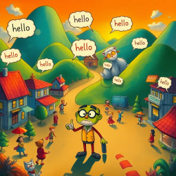 Whose Hello Is It Anyway? - Text-based game