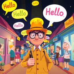 Whose Hellos Are These, Anyway? - Text-based game