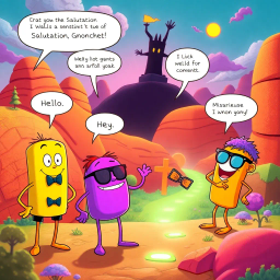 Whose Hello Is It Anyway? - Text-based game