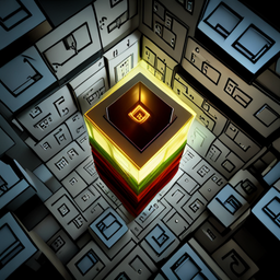 Spinning Cube Escape - Text-based game