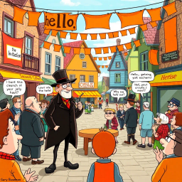 Whose Hello Is It Anyway? - Text-based game