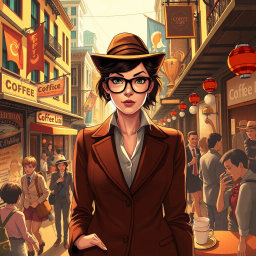 The Case of the Caffeinated Caper - Text-based game