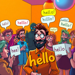 Whose Hello Is It Anyway? - Text-based game