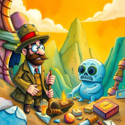 Relic Rumble: Whose Is It Anyway? - Text-based game