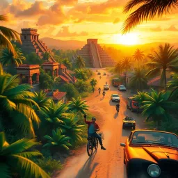 Mini-GTA Yucatán Rush - Text-based game