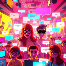 Social Simulation text games