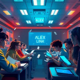 Classroom Chaos: Rise of the AI - Text-based game