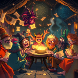 Prophecy Party: Whose Fate is it Anyway? - Text-based game