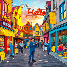 Whose Hellos Are These, Anyway? - Text-based game