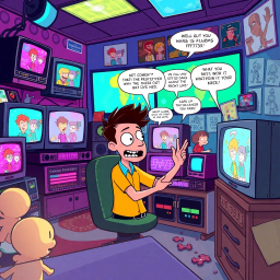 Channel Chaser: The Glitch Chronicles - Text-based game