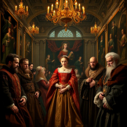 Crowning Choices: The Court of Anne Habsburg - Text-based game