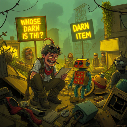 Whose Darn Item Is This? - Text-based game