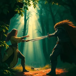 Duel of Steel and Shadows