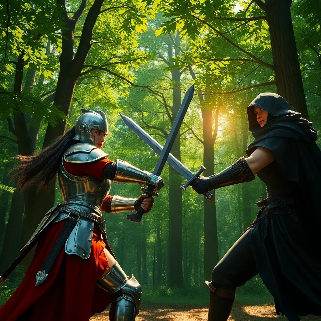 Duel of Steel and Shadows