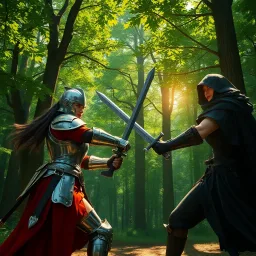 Duel of Steel and Shadows