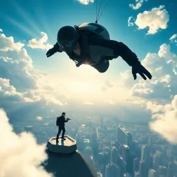 Skydiver Espionage - Text-based game