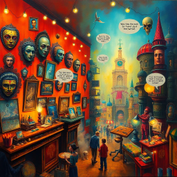 Whose Face Is It Anyway? - Text-based game