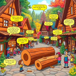 Log Jam: Whose Logs Are These, Anyway? - Text-based game