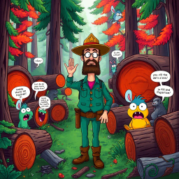 Log Jam: Whose Logs Are These, Anyway? - Text-based game
